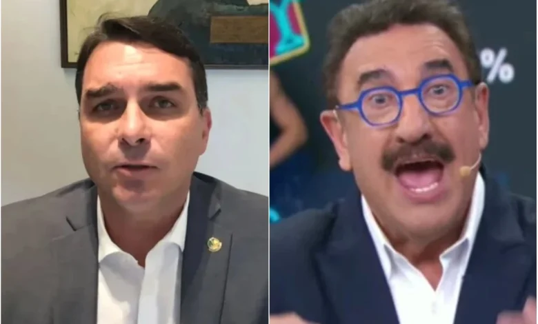Ratinho desmente Metrópoles ao vivo e confirma entrevista com Flávio Bolsonaro no SBT